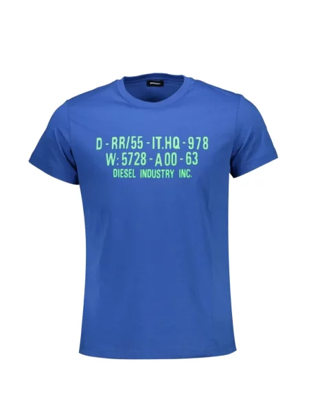 Tricou Diesel cu imagine albastru