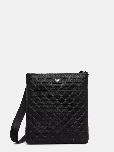 Geantă Emporio Armani din piele negru