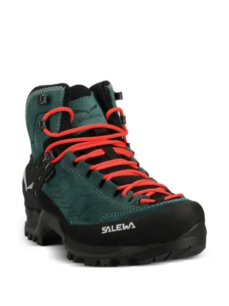 Sneakerși Salewa cu imprimeu geometric verde