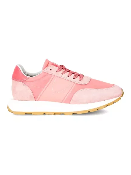 Buty do biegania Philippe Model zamszowe do biegania różowe