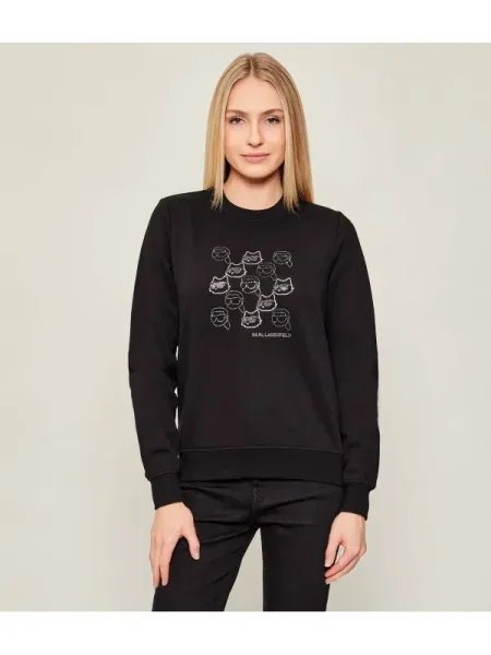 Karl Lagerfeld Hanorac ikon seasonal negru