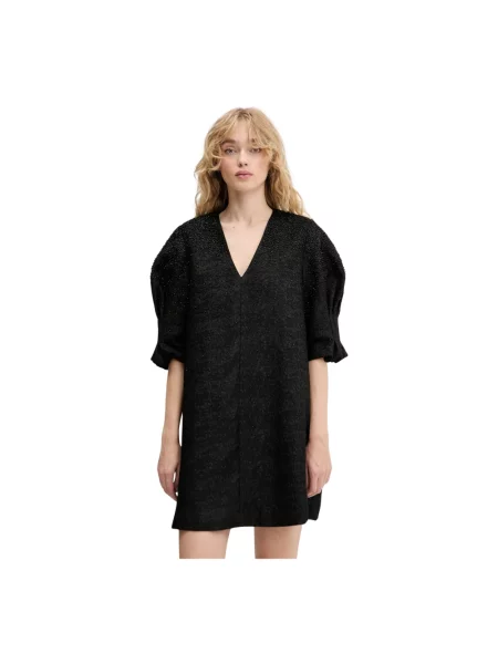 Stine Goya sukienka mini oversize czarny