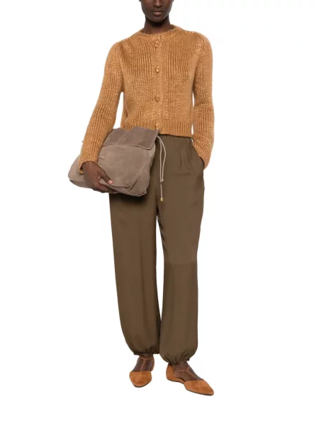 Cardigan Forte_forte tricotate chunky maro