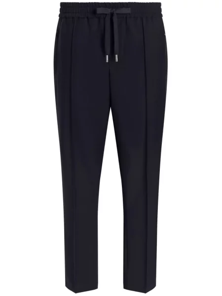 Pantaloni Dolce & Gabbana plisate albastru