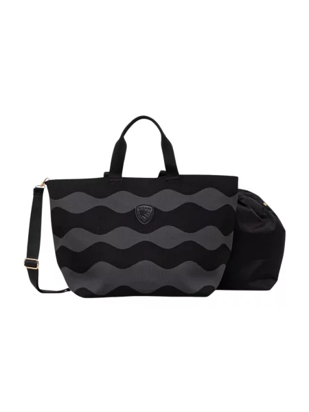 Blauer torebka shopper czarna