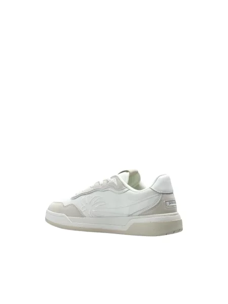 Buty do tenisa Palm Angels skórzane do tenisa białe