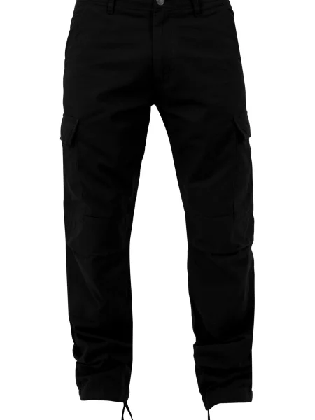 Pantaloni cargo Urban Classics cu model camuflaj negru