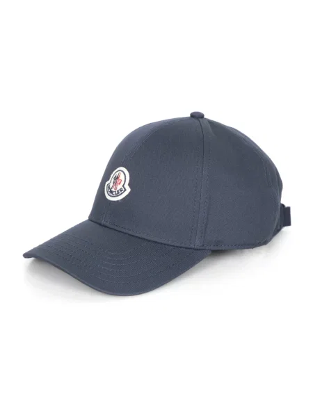 Czapka z daszkiem Moncler niebieska