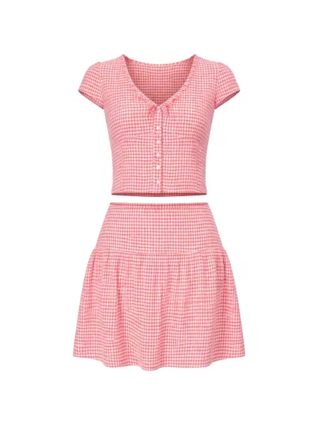 Fustă Reformation roz