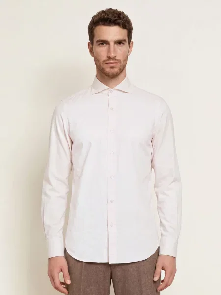 Finamore Flanelová Košile Tokyo Sergio Slim Fit režná