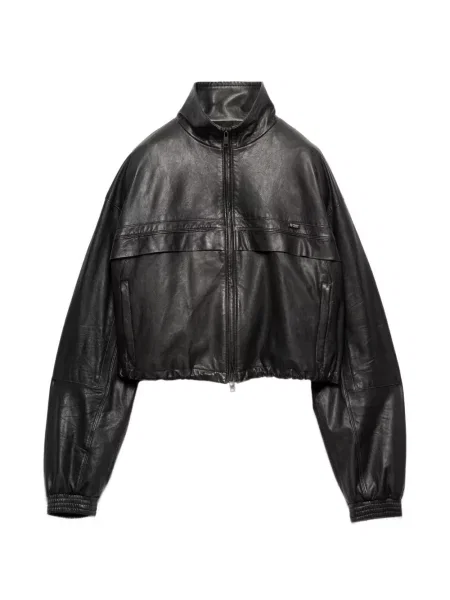 Geanta de piele Prada negru