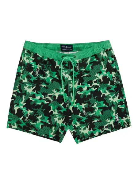 Spodní díl plavek Psycho Bunny s potiskem zelený