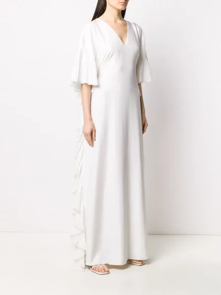 Rochie maxi Alberta Ferretti alb