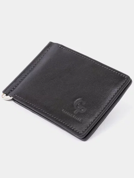 Кожаный кошелек Grande Pelle черный