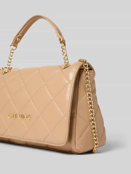 Torebka z detalem z logo model ‘OCARINA’ Valentino Bags beżowa