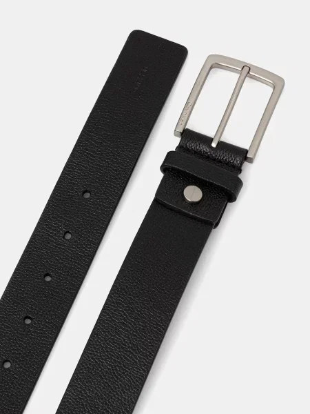 Calvin Klein pas usnjeni črna