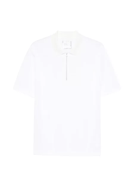 Polo Sacai alb