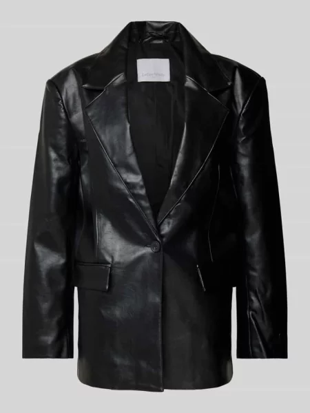 Żakiet z imitacji skóry model ‘Insa’ — LeGer Studio Kollektion Leger By Lena Gercke czarna