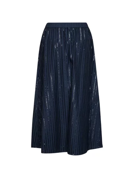 Fustă midi Weekend Max Mara cu paiete albastru
