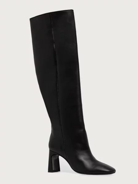 Souliers Martinez kozaki skórzane ROBERTA czarne