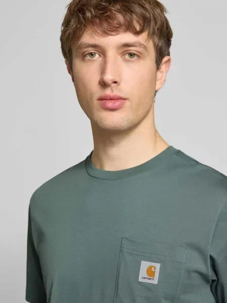 Carhartt Wip Koszulki Mężczyzna L S/S Pocket T-Shirt zielony