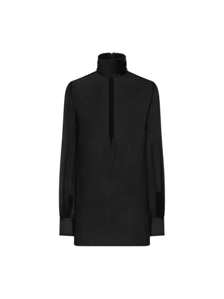 Jedwabna bluzka Dolce And Gabbana czarna