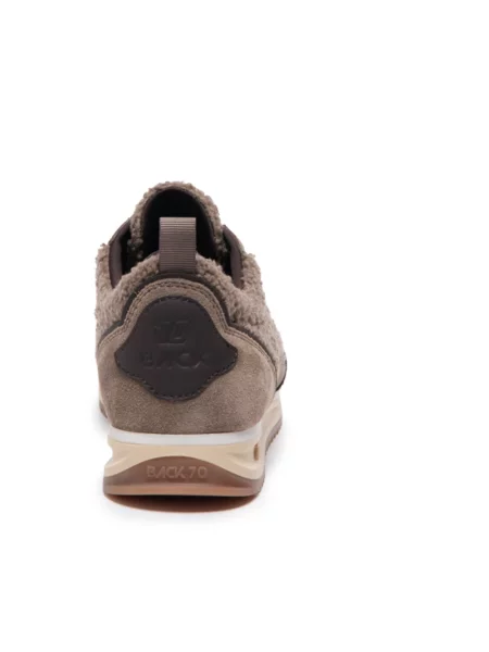 Sneakersy Back70 skórzane brązowe