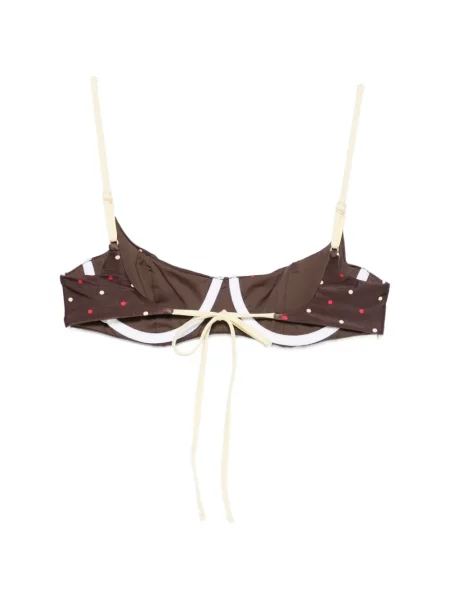 Top Frankies Bikinis cu buline maro