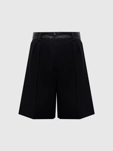Шерстяные шорты Max Mara черные