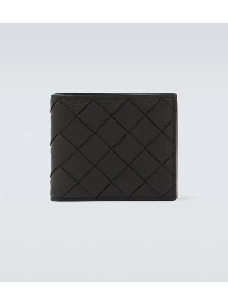 Usnjena denarnica Bottega Veneta zelena