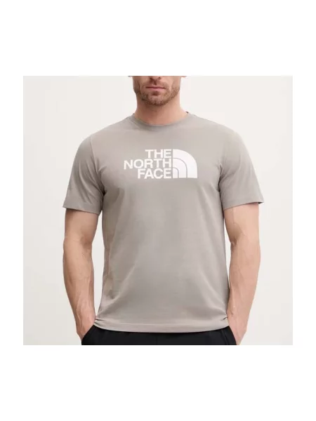 THE NORTH FACE Majica EVOLUTION HALF DOME svijetlosmeđa / bijela siva