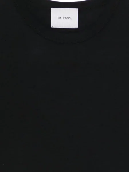 Tricou Halfboy cu decolteu în U negru
