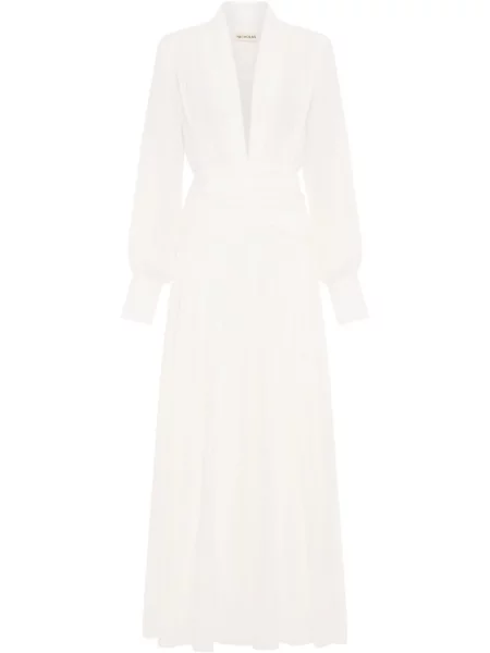 Maksi sukienka maxi Nicholas garniturowa biała