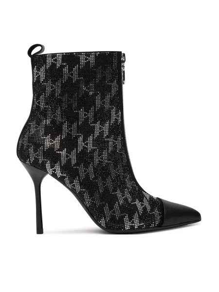 Škornji KARL LAGERFELD črna