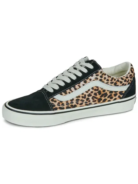 Tenisky Vans Old Skool s leopardím vzorom čierna