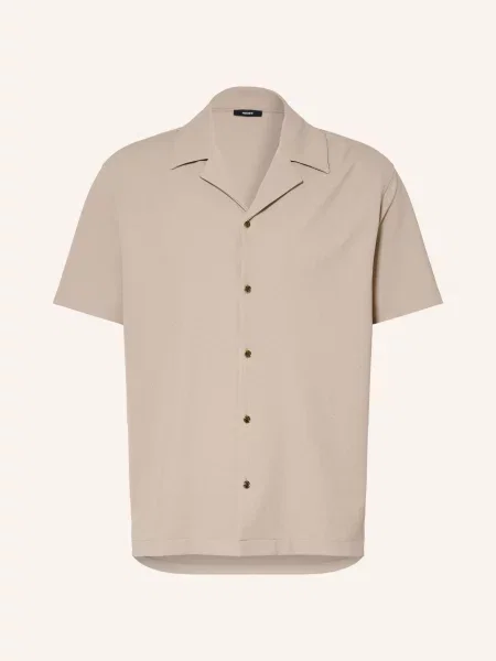 Reiss Letní Košile River Comfort Fit Z Džerseje béžová