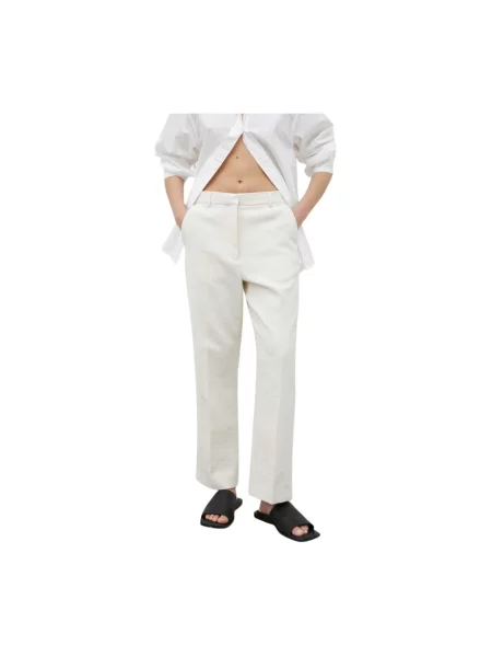 Day Birger et Mikkelsen spodnie proste high waist beżowy