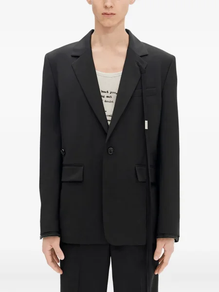 Вълнен блейзър Ann Demeulemeester черно