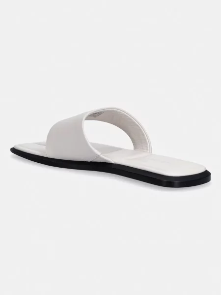 Calvin Klein Klapki weiss beżowe