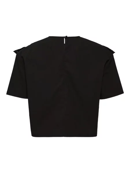 Bluză Pushbutton din dantelă negru