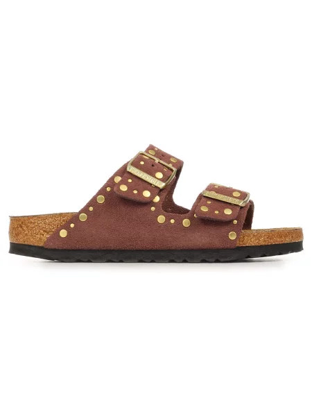 Birkenstock Pantofle Arizona Rivet S Cvočky starorůžová / zlatá růžové
