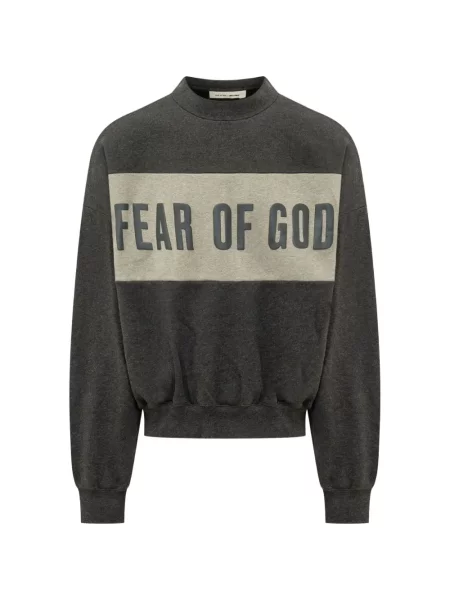 Decupat hanorac Fear Of God Essentials gri