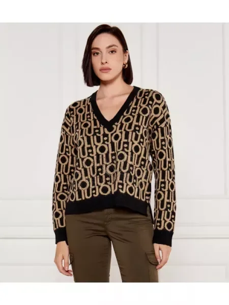 Liu Jo De lână pulover | Relaxed fit bej
