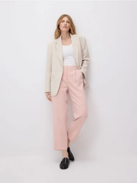 Reserved Blazer cu un singur rând de și adaos de multicolor