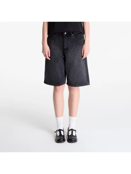 Pantaloni scurți Daily Paper Laser Monogram Denim Shorts V2 Black S negru