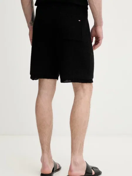 Tommy Hilfiger Szorty Z Dzianiny schwarz czarne