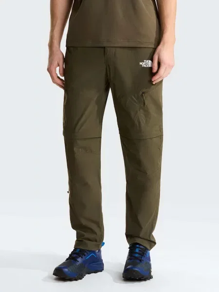 Аутдор та гірськолижні штани The North Face M EXPLORATION REG TAPERED CONV нейлон/еластан зелений
