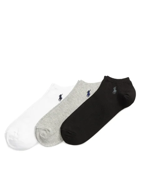 Polo Ralph Lauren Zokni GHOST PED szürke melír / fekete fehér