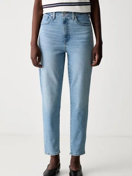 Levi's blugi mom fit pentru femei HIGH WAISTED MOM JEAN albastru
