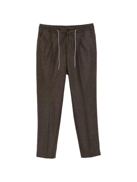 Pantaloni Corneliani cu cordon maro